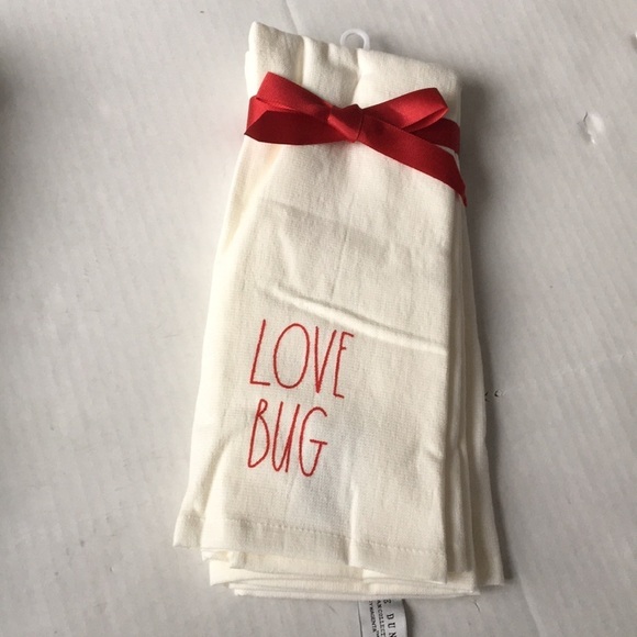 Rae Dunn Set 2 Valentine’s Day Love Kitchen Towels Set - Picture 11 of 12